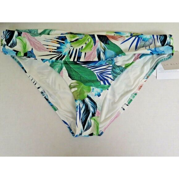 La Blanca Womens Sz 16 In The Moment Botanical Ruched Swim Bottom Separates $68+ - Picture 3 of 6